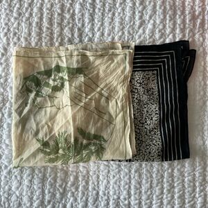 Madewell neck scarves - priced to be sold together but can separate.